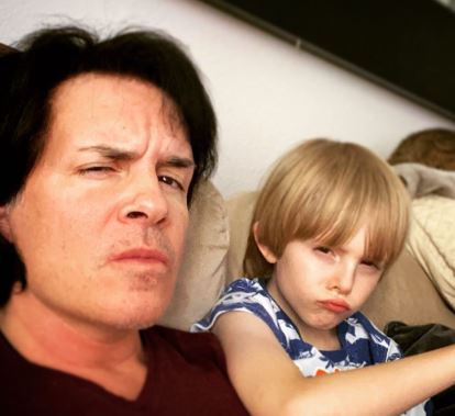 Camden Harrison Sparks with his father Hal Sparks